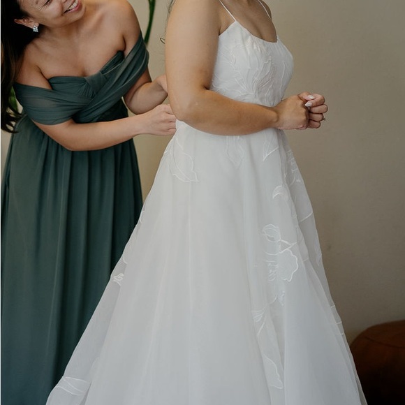 Jenny Yoo Abernathy Wedding Dress Size 10 Anthropologie Dress - Picture 4 of 6